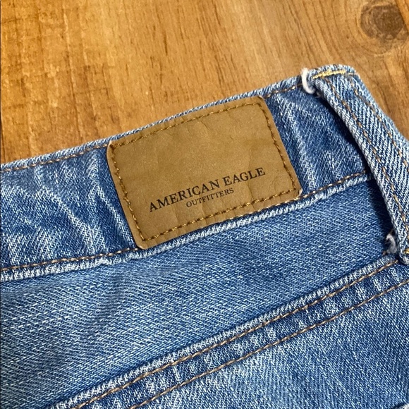 American eagle button fly Denim Blue mini Skirt size 8 - Picture 4 of 8